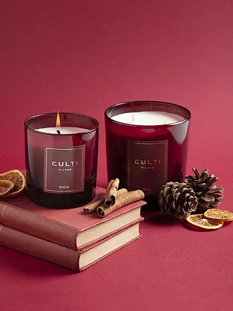CULTI | Bougie de Noël GIOIA 550g Rouge | 